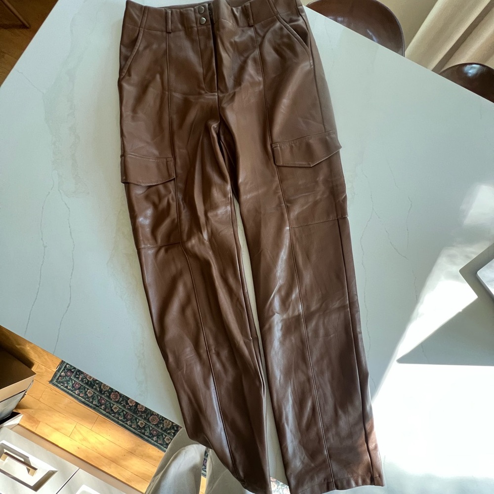 Dynamite Women’s Leather Cargo Pants